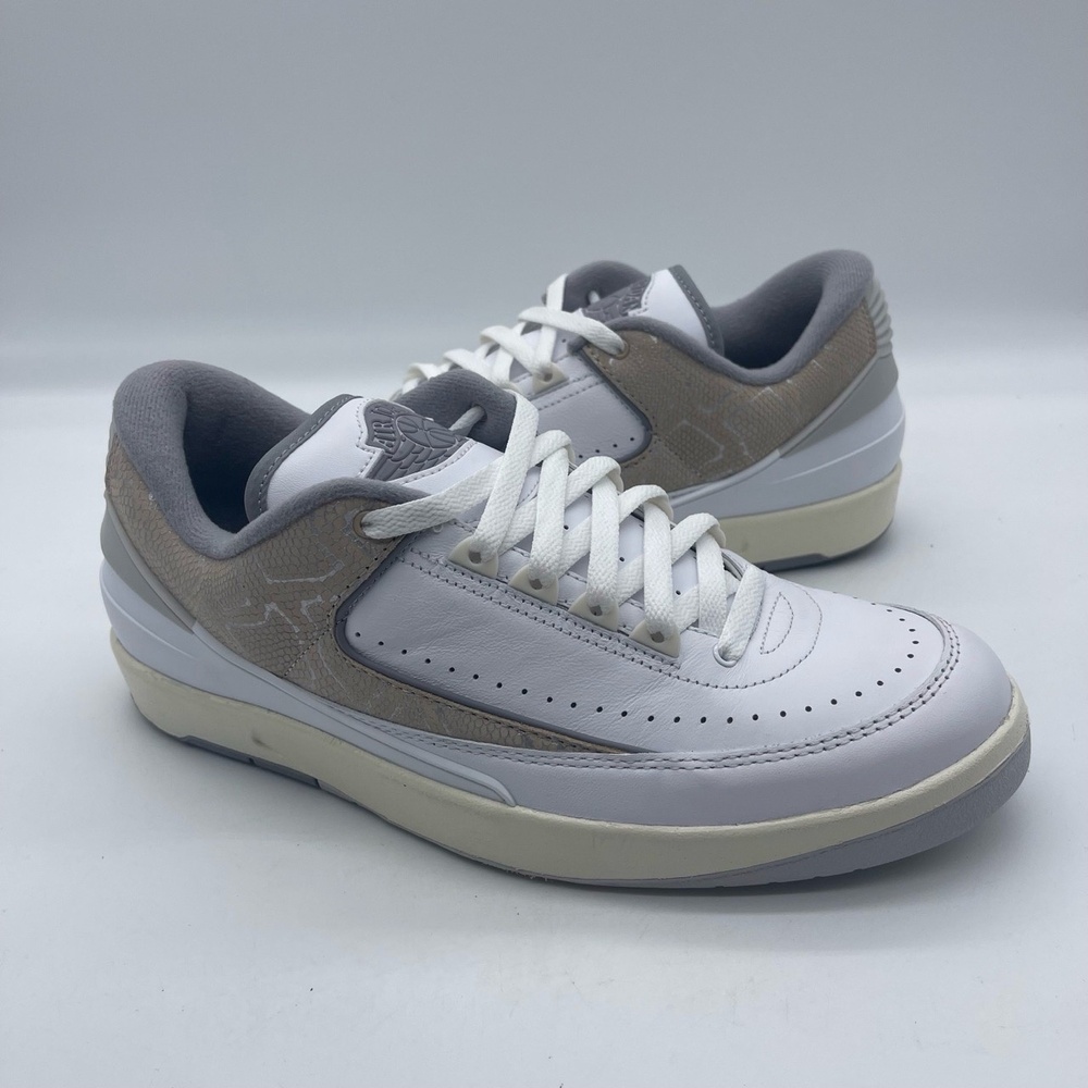 Nike Air Jordan 2 Low'Python' DV9956-100 Men's Size 10 Shoes Low Top Leather